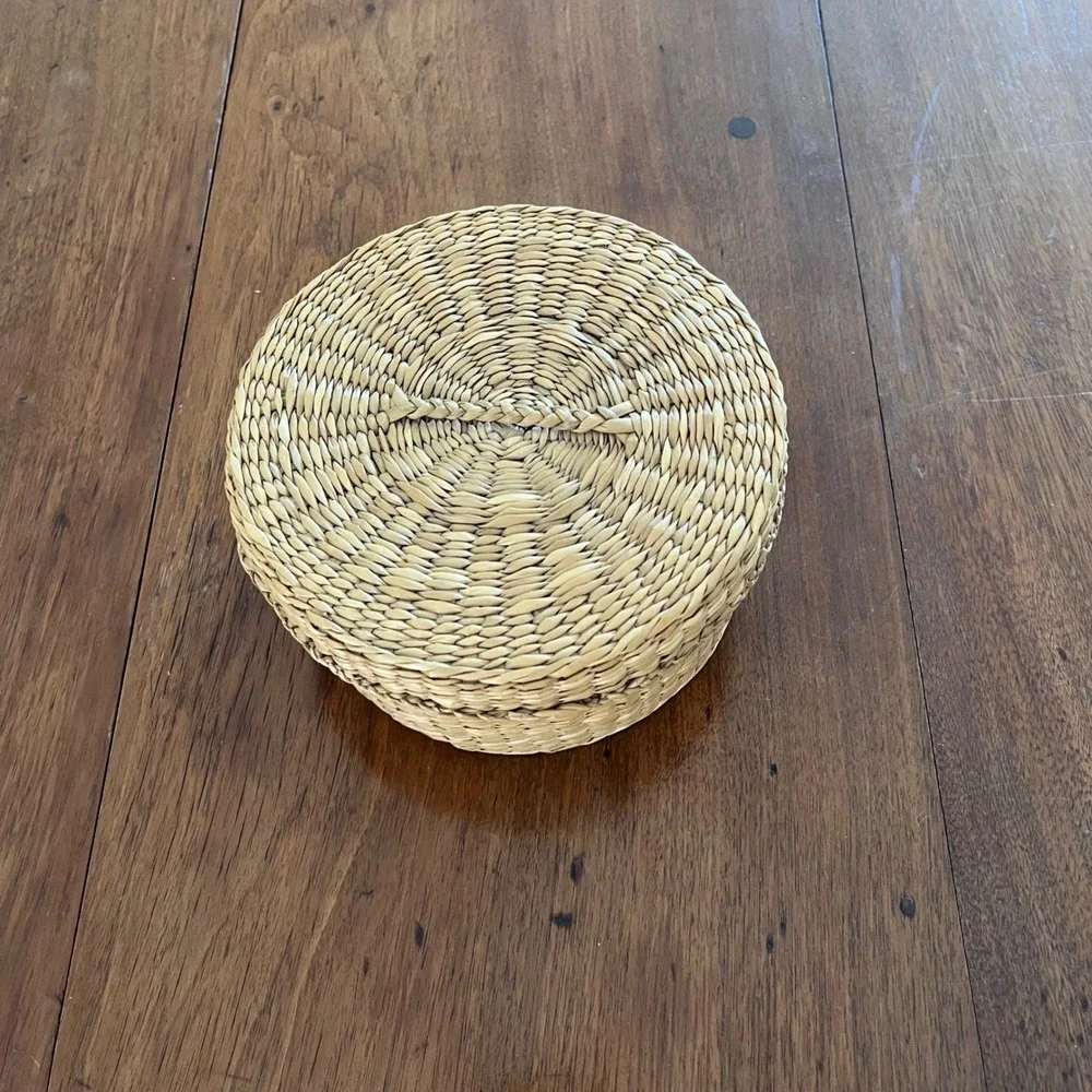 Vintage Lidded Basket